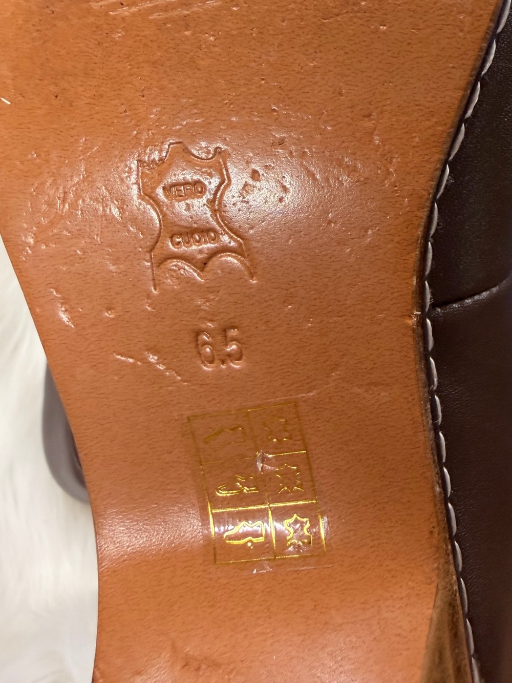 American Duchess Mary Renaissance Brown Leather Shoes 6.5 - Picture 12 of 14